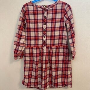 Tea Collection Purple and White Plaid Dress